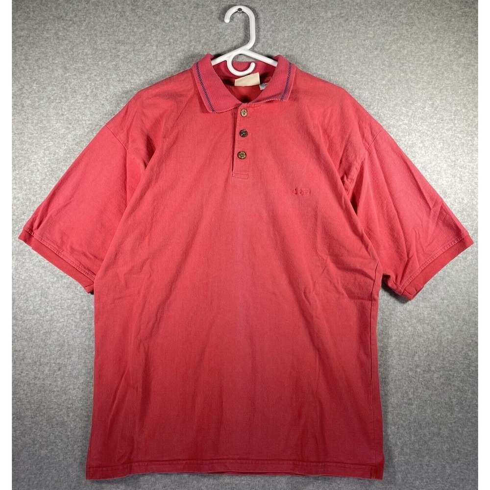 VTG 80s‎ OP Surf Polo Shirt XL Collar Logo Hit Rare OP Heavyweight Made In USA